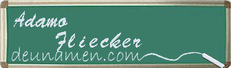 Adamo Fliecker Visitenkarte